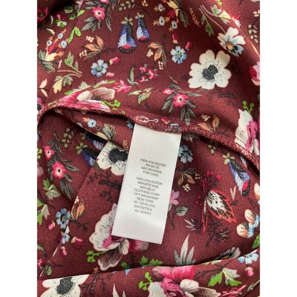 NWT Elie Tahari Long Sleeve Floral Spring Summer Workwear Blouse Size XL - Picture 9 of 9